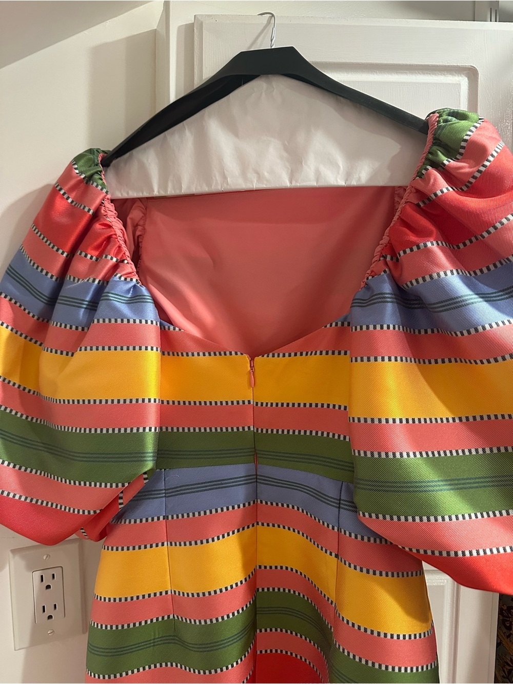 Antonio Melani Puff Sleeves Rainbow Dress - Picture 2 of 2